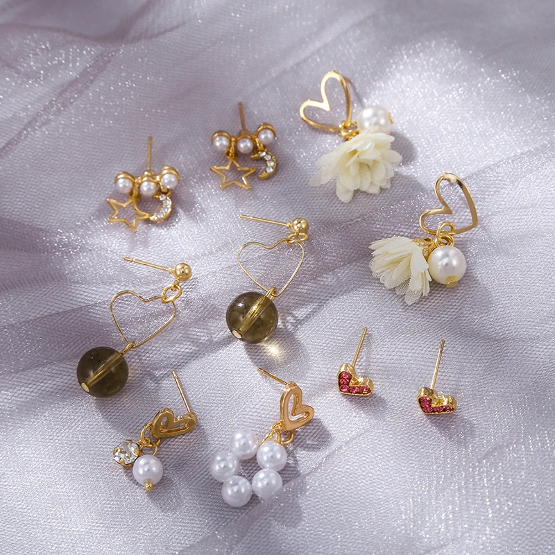 Набор женских винтажных серег с кисточками 5 пар богемные серьги длинные висячие