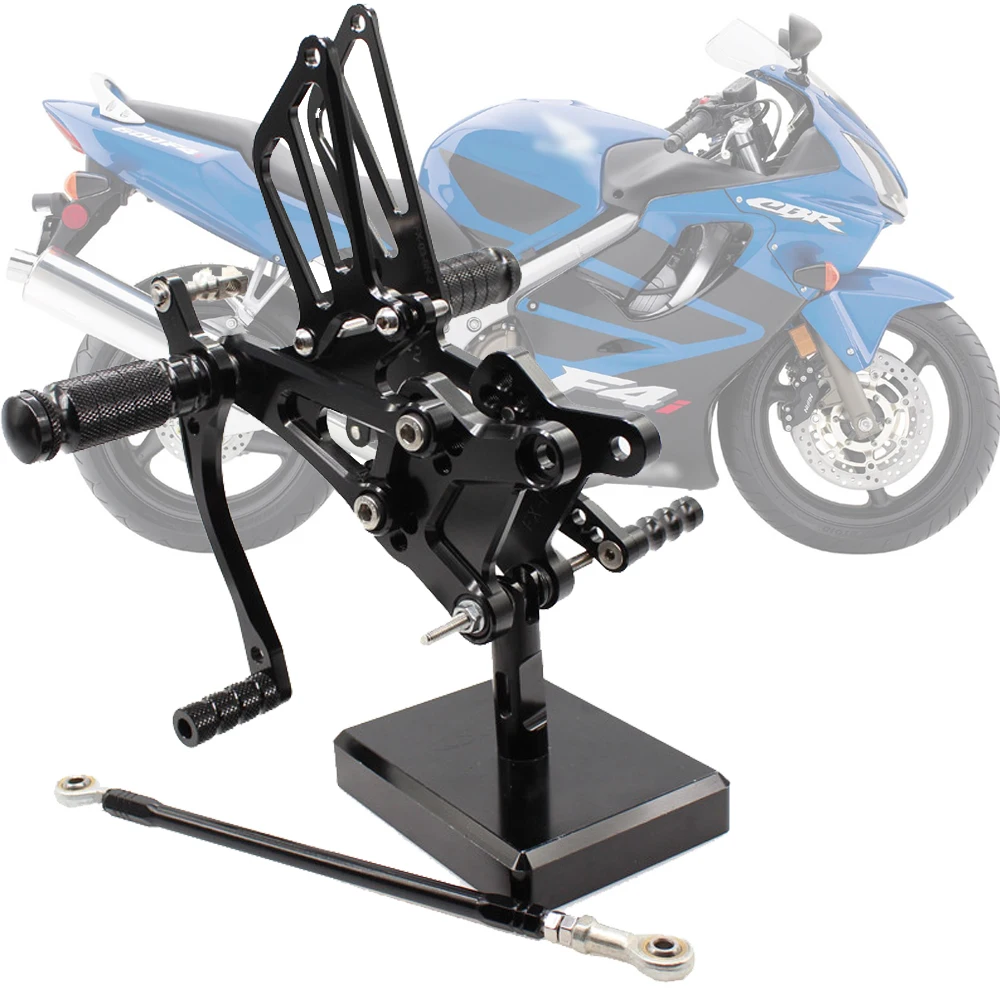 

For Honda CBR600 CBR 600 F4I 2001 2002 2003 2004 2005 2006 2007 Adjustable Motorcycle Rear Footrest Sets Foot Pegs Pedal Rearset