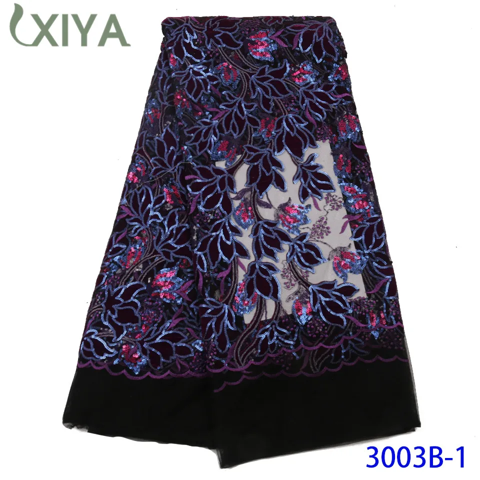 Бархатные кружевные ткани с блестками французская африканская ткань для
