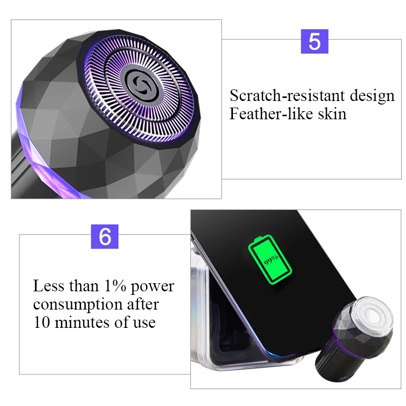 Мини электробритва для мужчин Электрический мобильный телефон бритва XIAOMI HUAWEI Phone