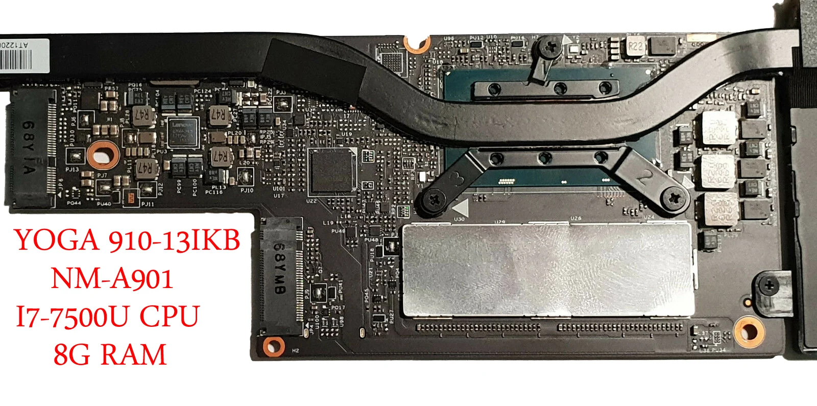 

Материнская плата для ноутбука lenovo YOGA 910-13IKB NM-A901 5B20M35075 I7-7500 CPU 8 Гб оперативной памяти 100% тестирование