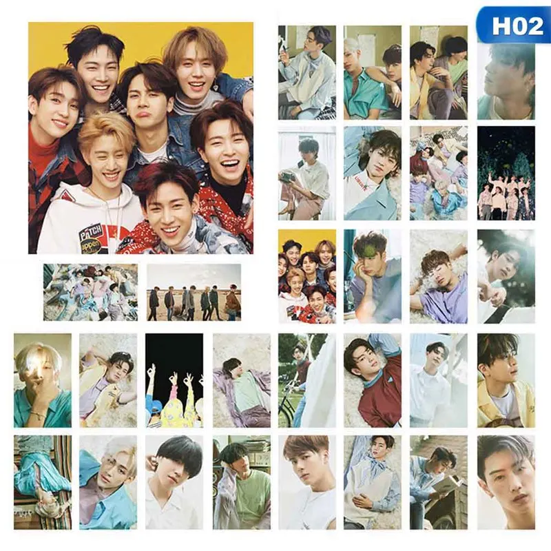 30 шт./компл. альбом KPOP GOT7 самодельный бумажный постер Фотокарта ломо карта веер