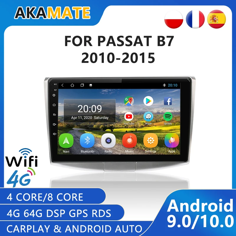 

Автомагнитола 2 Din Android для VW Volkswagen Passat B6 B7 2010-2016, мультимедийный плеер с GPS-навигацией, RDS 4G, автомагнитола 2 Din