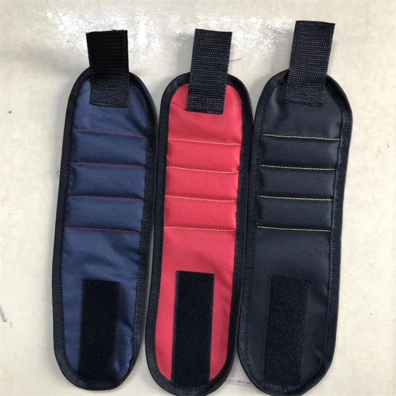 

1 Piece Magnetic Wrist Strap Handbag Tool Bag Adjustable Electrician Wrist Strap Screw Drill Fixer Belt Bracelet Home Repair