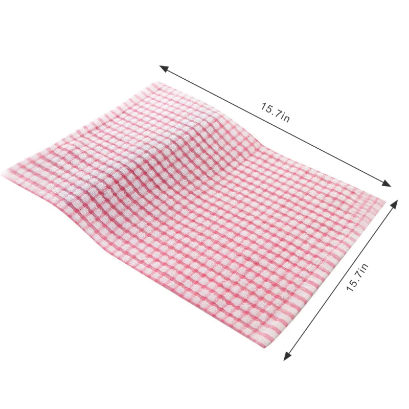 

Cotton Table Napkins Plaid Pattern Tea Towel Absorbent Dish Cleaning Towels Cocktail Napkin For Weddings Kitchen Accessories