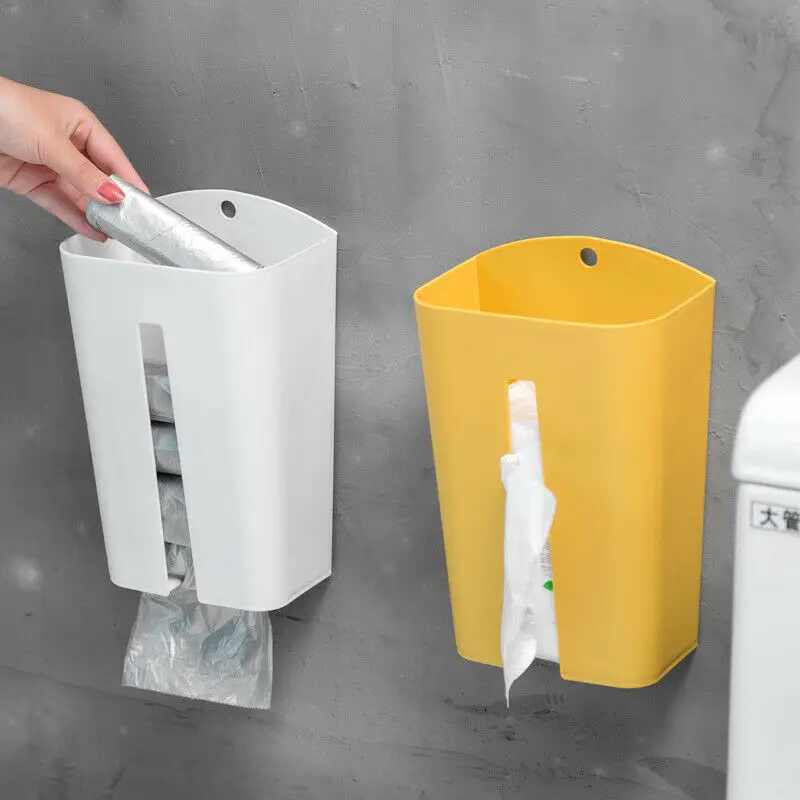 

1 Pcs Wall-mounted Bathroom Kitchen Organizer Case Tissue Box Cover Holder Garbage Bag Storage Boxes Housekeeping Container