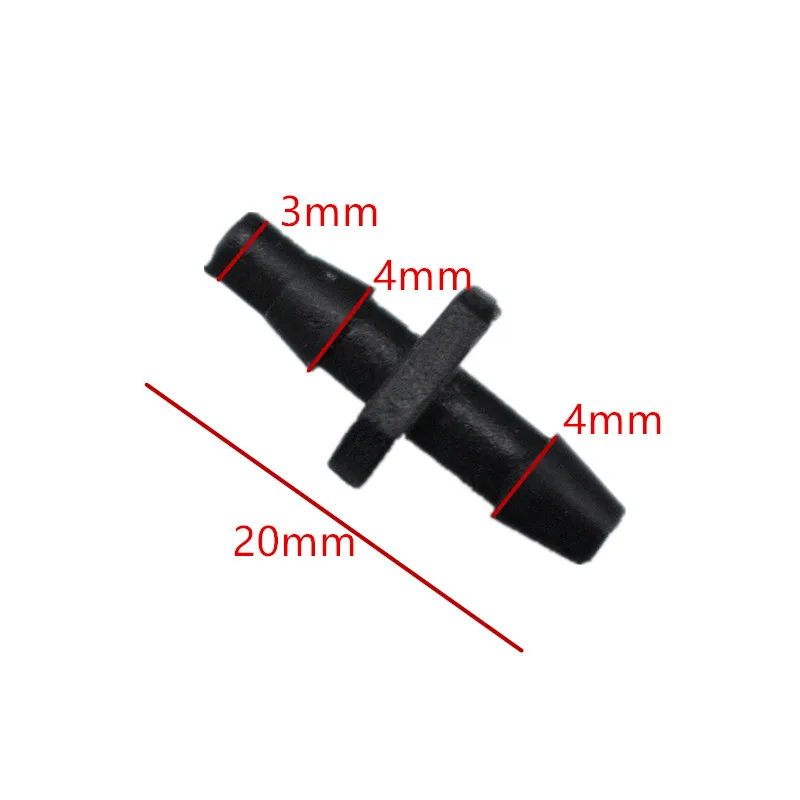 Соединитель с зазубринами для микротрубок 1/4 дюйма 200 шт.|barb connector|irrigation fittingsmicro
