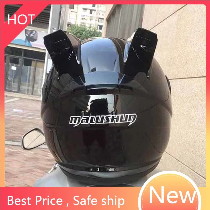 

full face black helmet Outdoor sport men and women motorcycle Racing Helmet unisex warm helmets ece approved cafe racer helmet