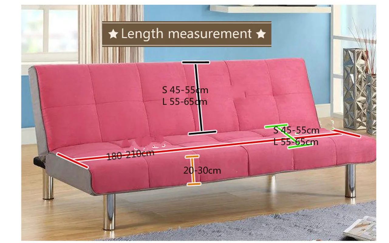 

Velvet Bed Sofa Cover All-inclusive Stretch Couch Thicken Plush Cover Without Armrest Folding Sofa Cover Set Leather Protect