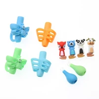 10pcs color pen holder can help children learn to hold a pen and write posture correction suitable for pencil soft and correct
