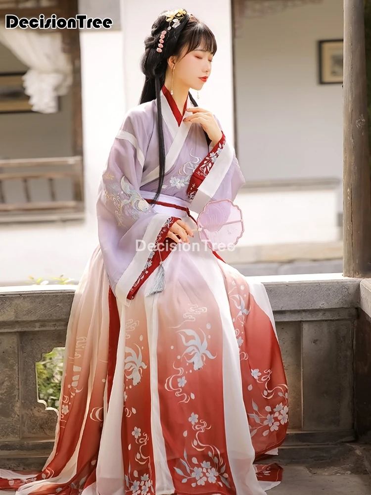 2022 восточные Женские китайские традиционные костюмы hanfu Ретро сказочное