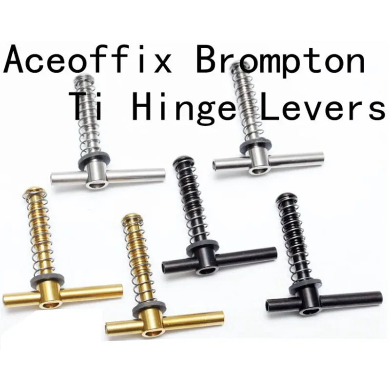 

1 шт. рычаги петель из титанового материала (Концевая гайка) для складной велосипедной рамы Quick Releasefor brompton