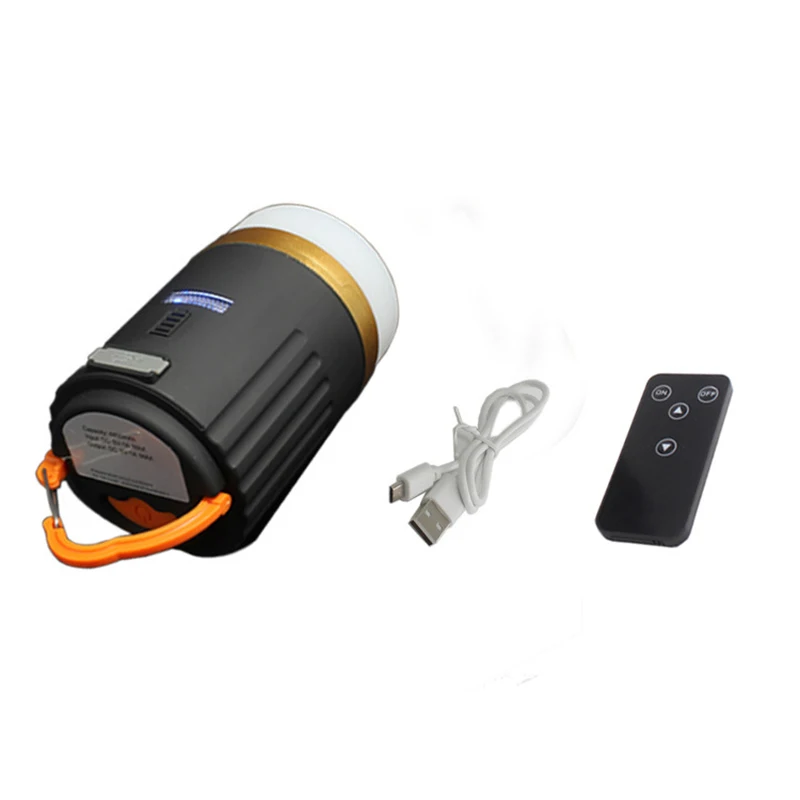 

New camping lamp rechargeable portable camping hand lamp outdoor waterproof round tent lamp large capacity