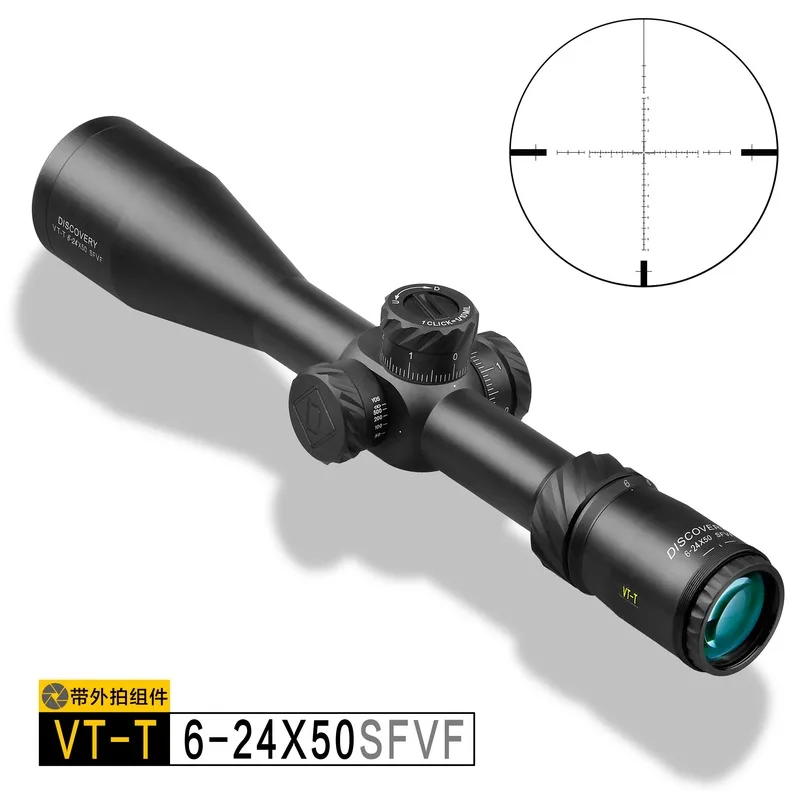 Винтовочный прицел Discovery VT T 6 24X50 SFVF DLT FFP MIL с первым фокусным расстоянием для охоты