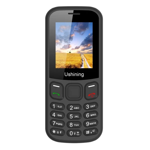 Черный GSM основной мобильный телефон платите по мере того как вы идете разблокированный SIM бесплатно функция телефон, светильник и прочный - Цвет: Черный