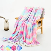 super soft faux fur throw blanket winter warm rainbow blankets for living room decoration doublesided plush blanket for sofa bed