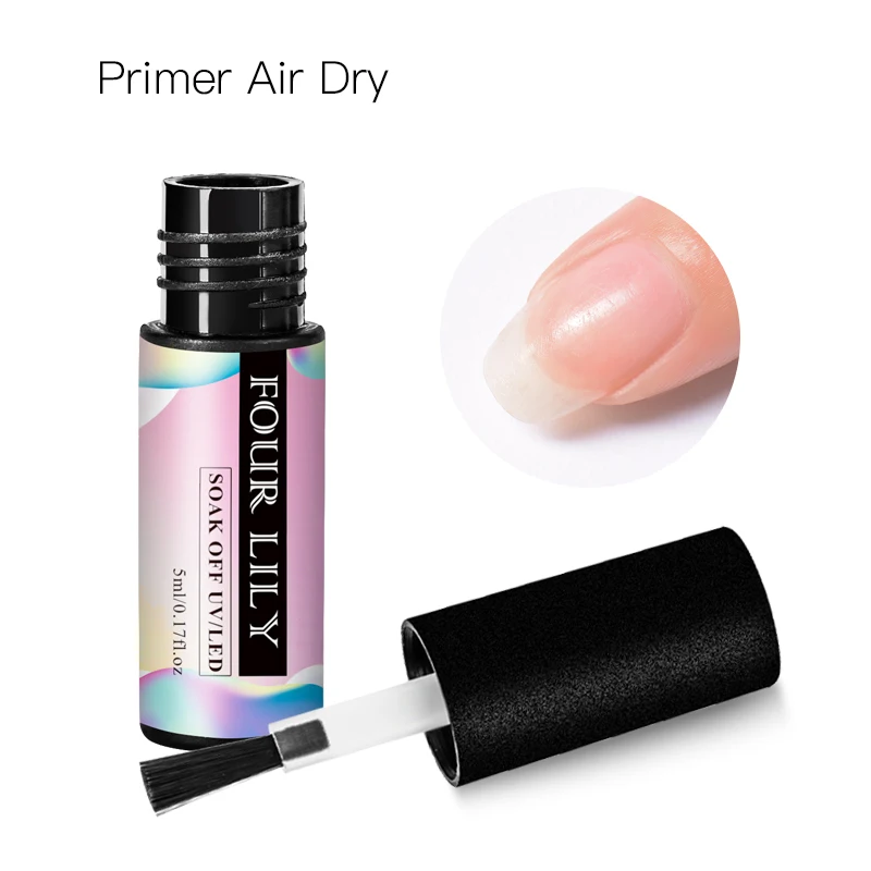 Четыре лилии УФ-гель для ногтей верхнее Базовое покрытие лак для ногтей гель Праймер длительное прочное Замачивание светодиодный гель для ногтей маникюрный лак