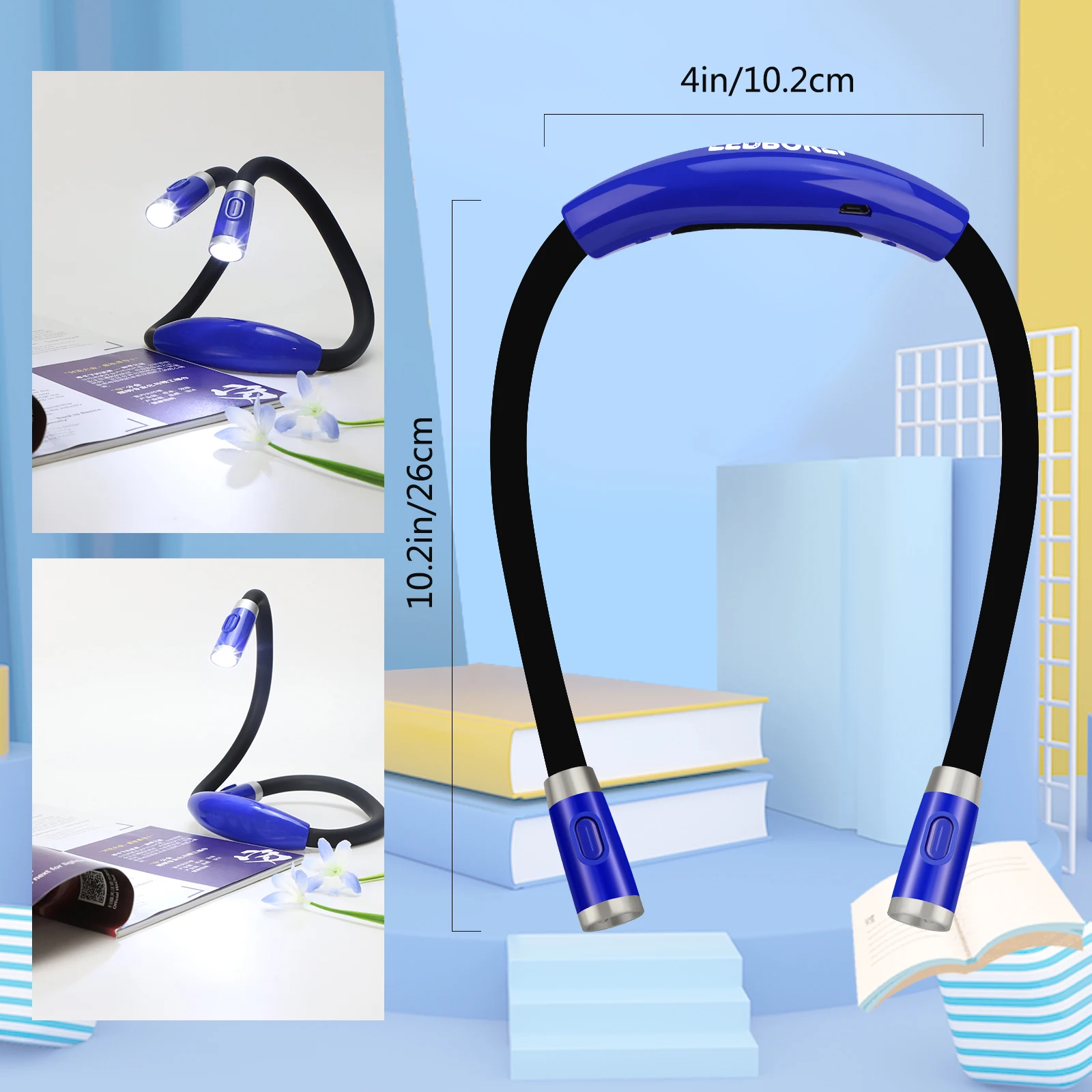 Светодиодный смарт светильник USB 2021 года перезаряжаемая лампа для чтения 5 В