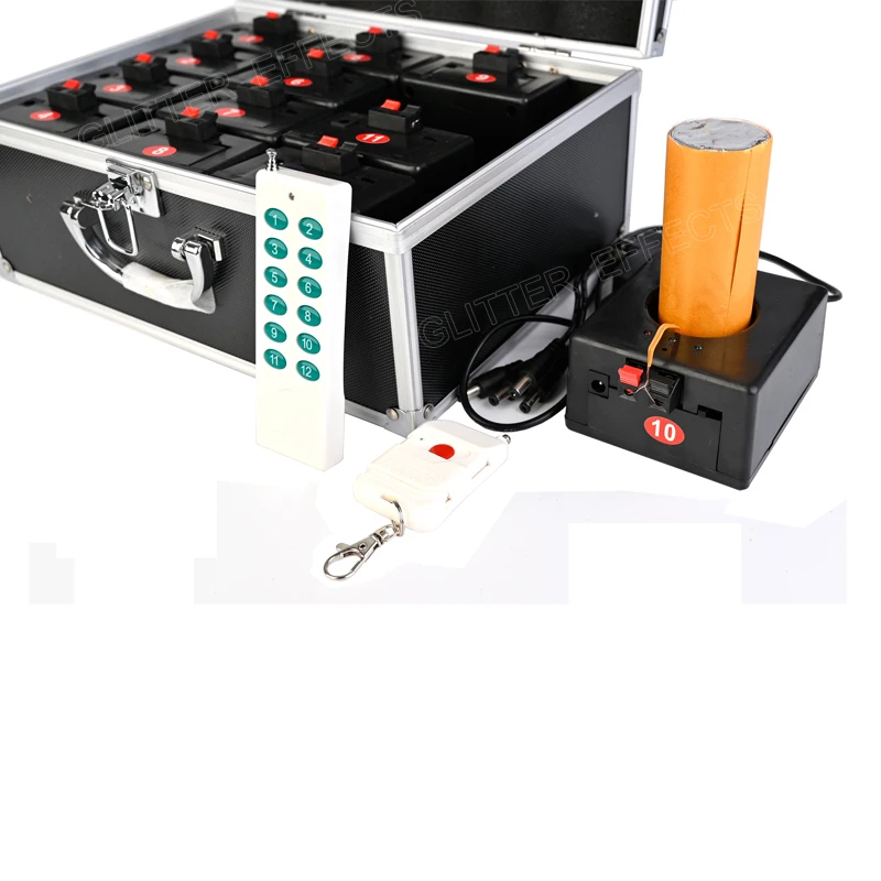 Купить Беспроводной пульт дистанционного управления Перезаряжаемые Тип 12-канальный приемник сценическое оборудование фонтанный Фейерверк стрел...