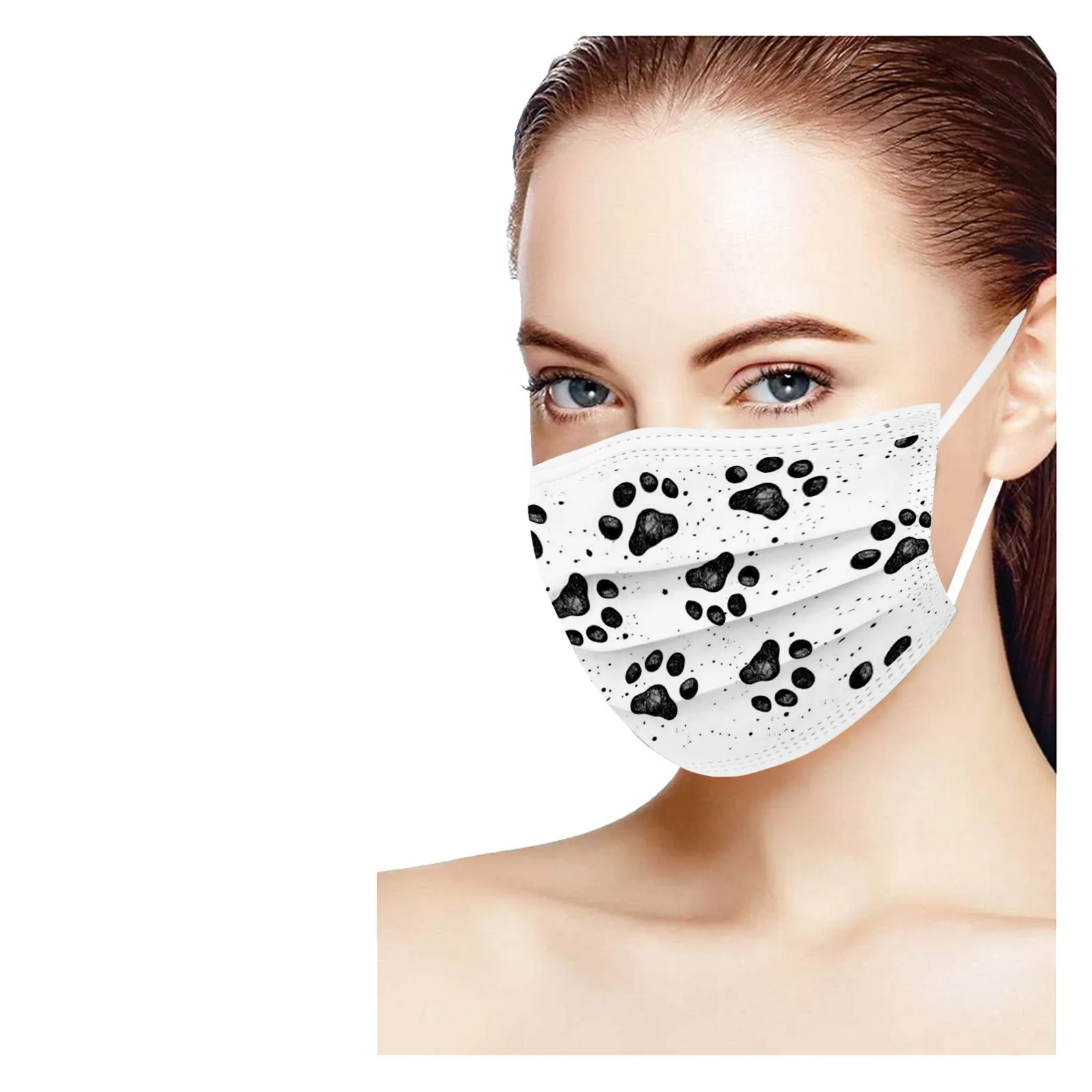 

Mscara Mondmasker Fast delivery Masque jetable Headband Adult Digital Printing Three Layer Protective Breathable Mask