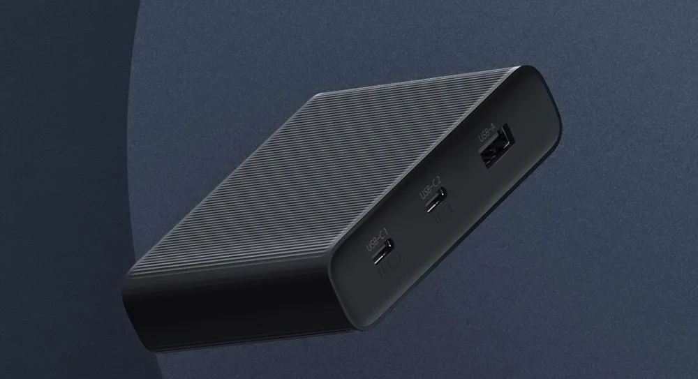 Оригинальное настольное зарядное устройство Xiaomi ZMI 65 Вт 3 порта PD3.0 USB 2C1A для Android iOS переключатель PD 3,0 QC умный выход Макс Solo c1-65w