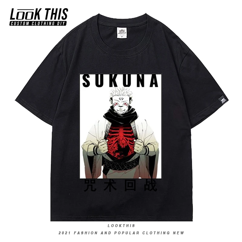 

Y2k Anime Jujutsu Kaisen Yuji Itadori Cool Graphic T-shirts Tee Women's T-shirt Short Sleeve T-shirts 2021 Summer Womens Tops