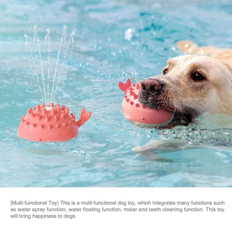 

Плавательный круг из мячик-игрушка для домашних животных распыления воды игрушка Укус устойчивостью Обучающие игрушки боковых зубов очист...