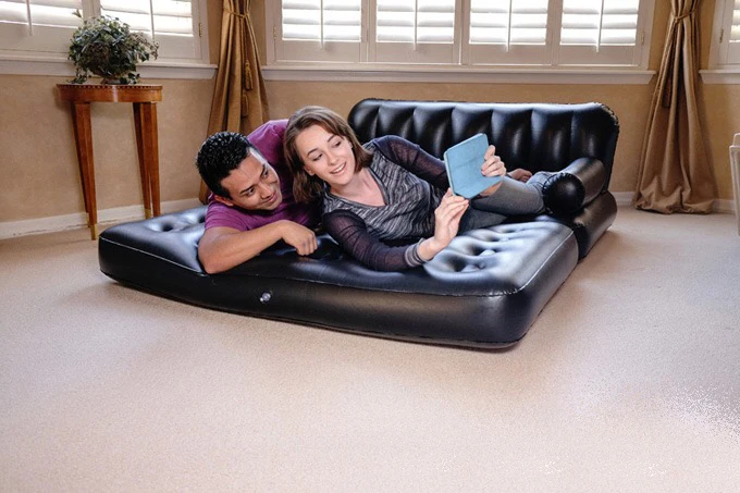 188*152*64CM environmental protection PVC double lazy multi-function five-in-one inflatable sofa bed folding sofa