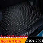 Автомобильная подкладка для багажника Sinjayer, подкладка для багажника для любой погоды, подкладка для ковра, подкладка для груза, подходит для Volkswagen Golf 6, 7, 8, 2009-2021