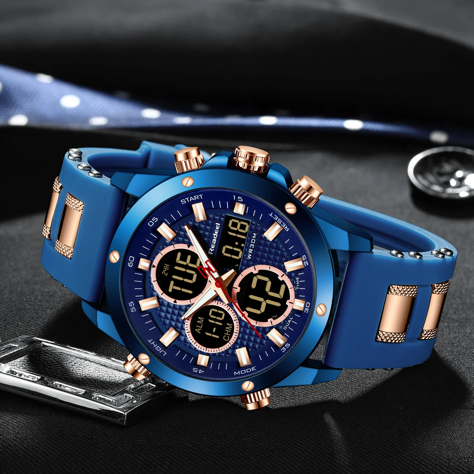 Часы наручные мужские цифровые светодиодные модные брендовые спортивные