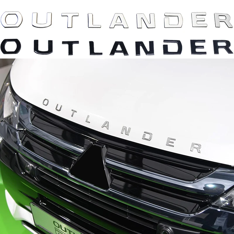 3D Роскошный Металлический OUTLANDER буквы табличка передний капот эмблема наклейка с