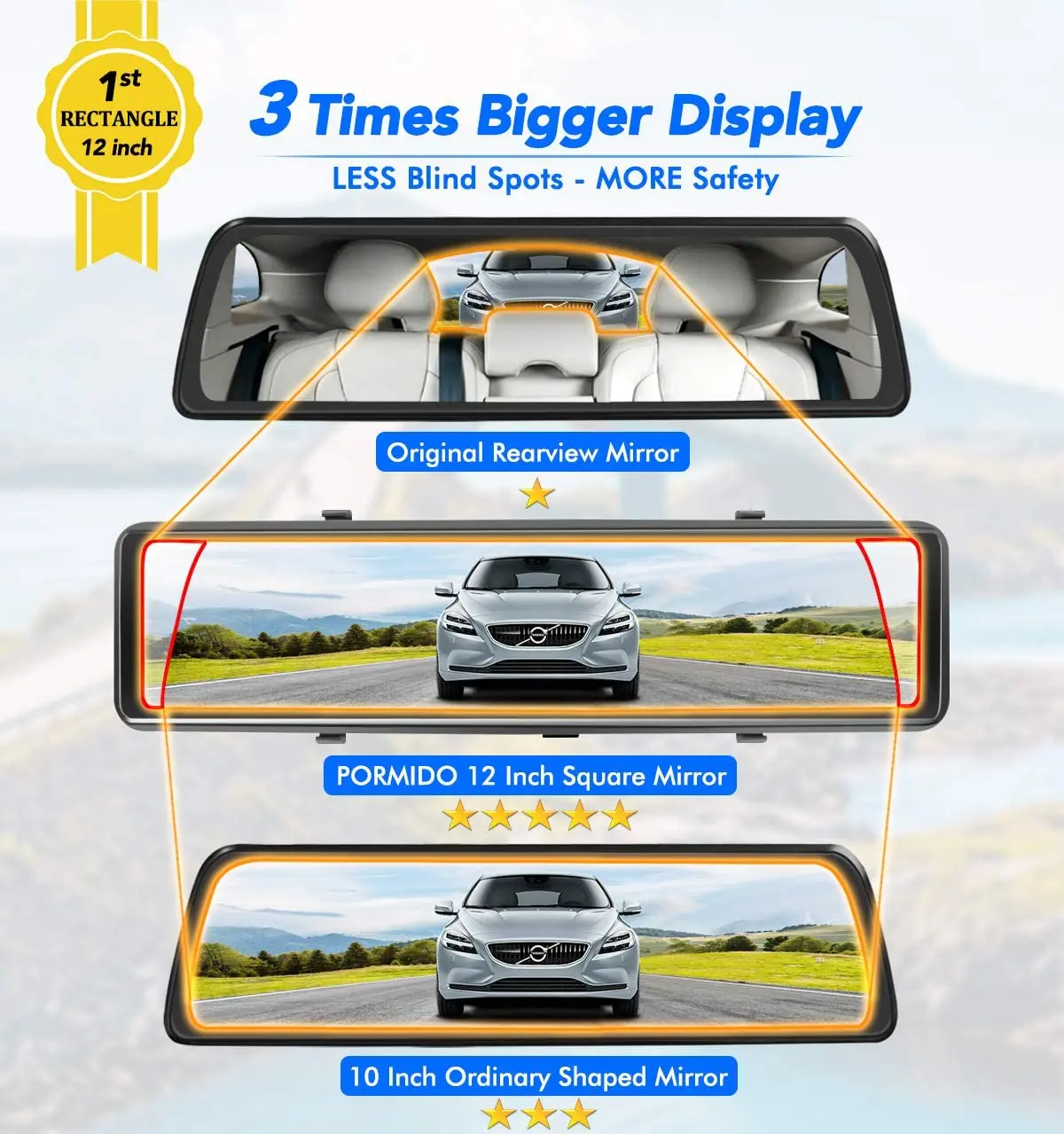 Видеорегистратор автомобильный 12 дюймов 4G Android 8 1 FHD 1080P ADAS|Видеорегистраторы| |