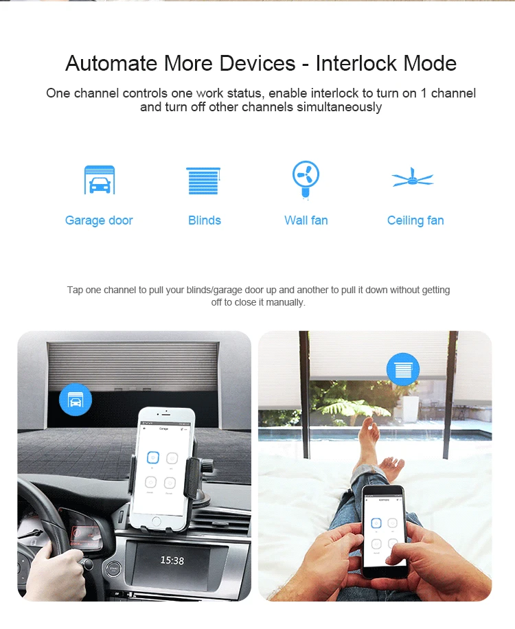 Itead SONOFF 4CH R3 переключатель Wi Fi модуль 4 банды DIY умный приложение голосовой
