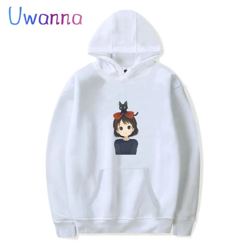 Kiki's Delivery Service Oversized Women Hoodies Long Sleeve Kawaii Women Clothing Sweetshirts Cute Cartoon Casual Anime Hoodie