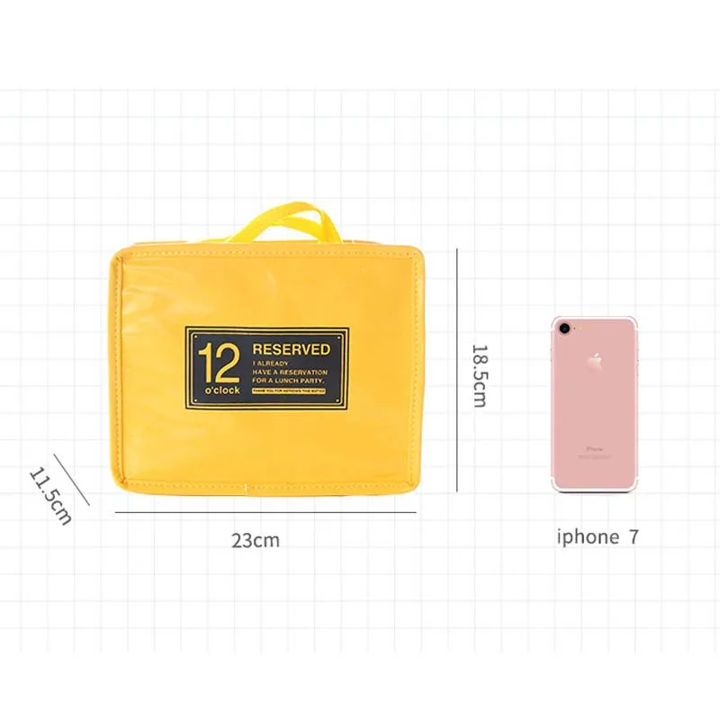 Новая Модная Портативная Изолированная PU Сумка сохраняющая тепло для еды на