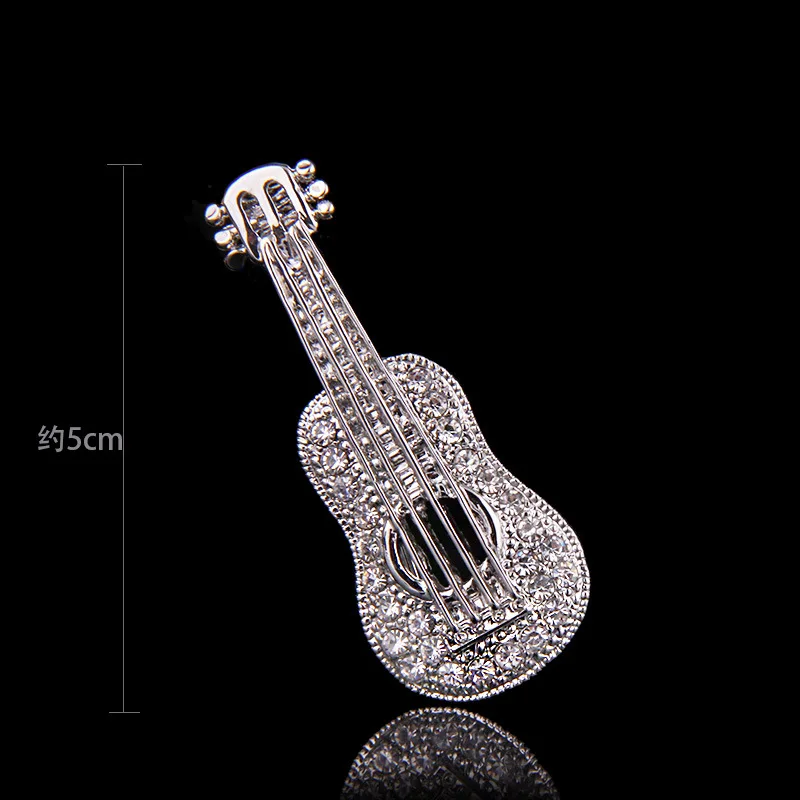 Корейский новый роскошный кристалл музыкальная нотка Брошь булавка модное