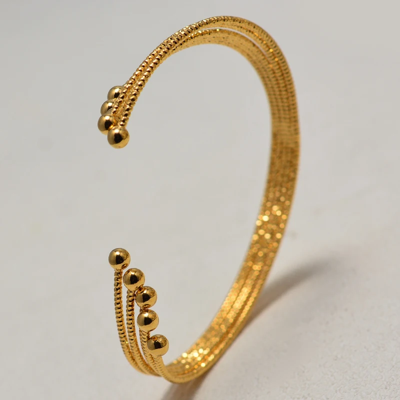 Wando Эфиопский Дубаи Израиль Кувейте браслет браслеты для женщин/мужчин золотой