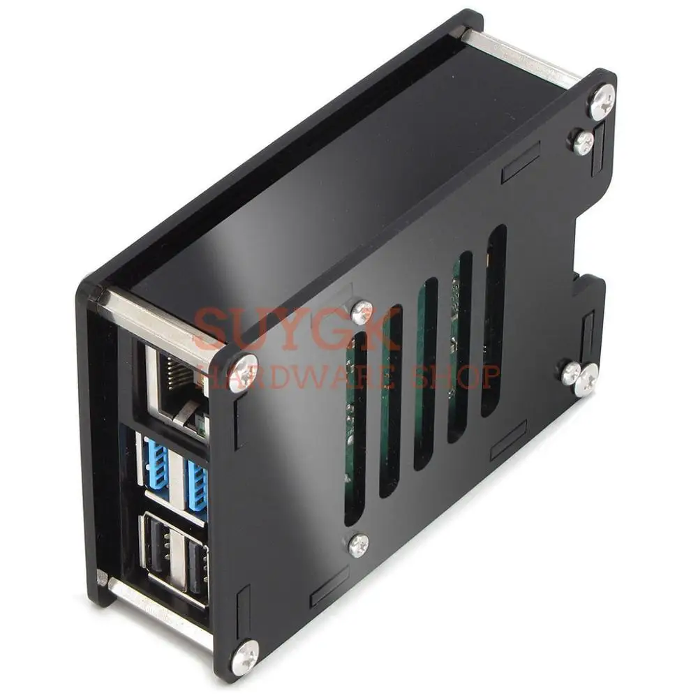 Корпус для Raspberry PI 4 акриловый корпус из ПММА PI4 Model B 1 ГБ/2 ГБ/4 ГБ пластиковый
