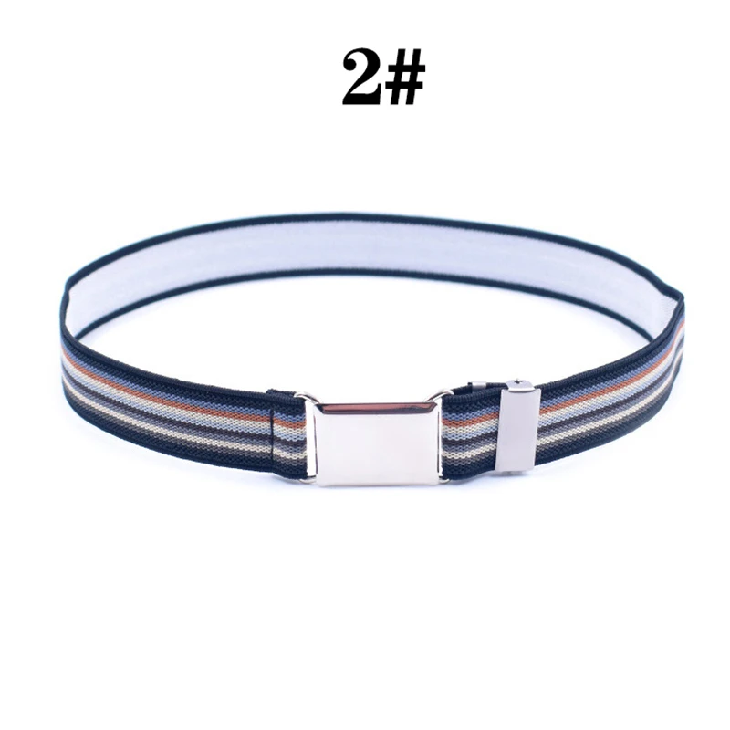 1PC Canvas Striped Alloy Buckle Boys Girls For Boys Kids Adjustable Children's Belts Gifts About 35-75cm