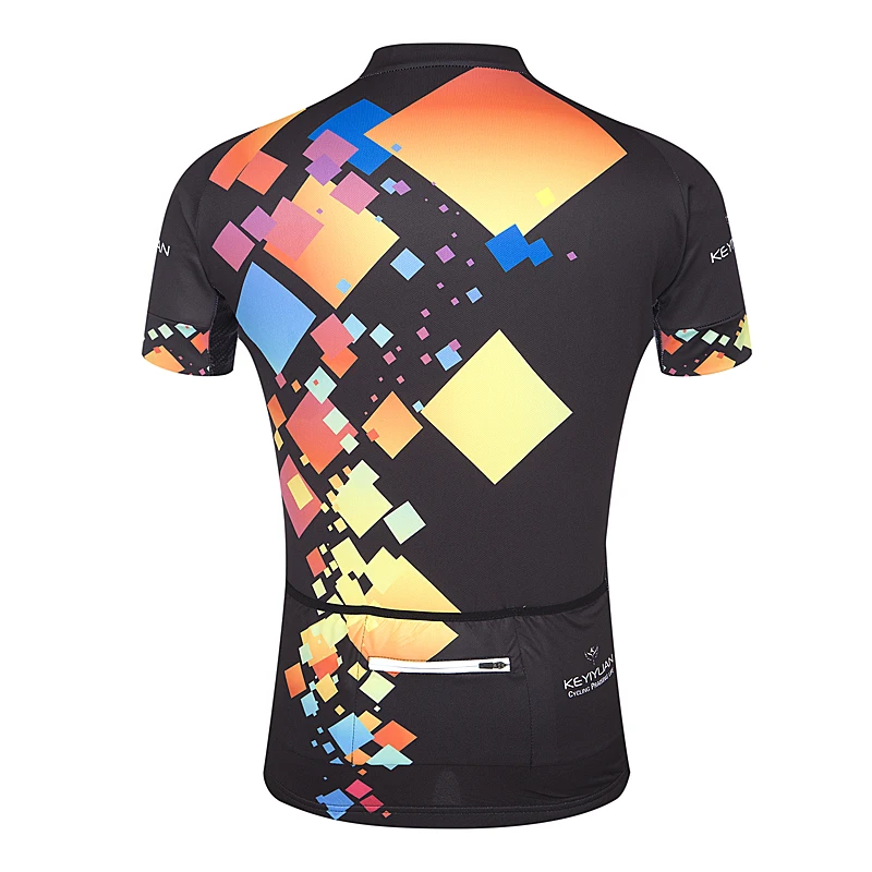 Мужская велосипедная Джерси Keyiyuan летняя дышащая одежда с короткими рукавами для