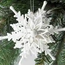 New Year 3D Snowflake Pendant New Year Christmas Party Decoration Snowflake Christmas Tree Ornament DIY Christmas