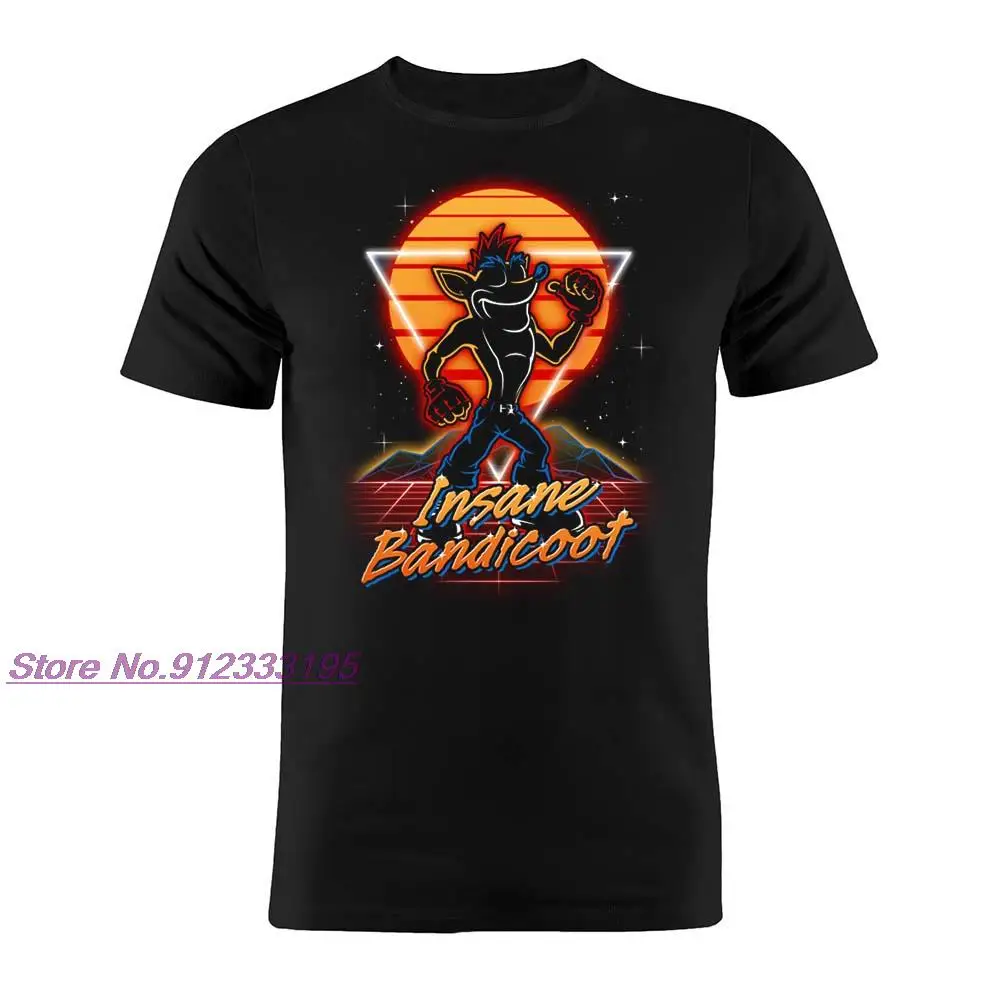 

Men's T Shirt Watercolor Crash Bandicoot Retro Childhood Memory Nostalgia Artwork Drawing Printed Tee
