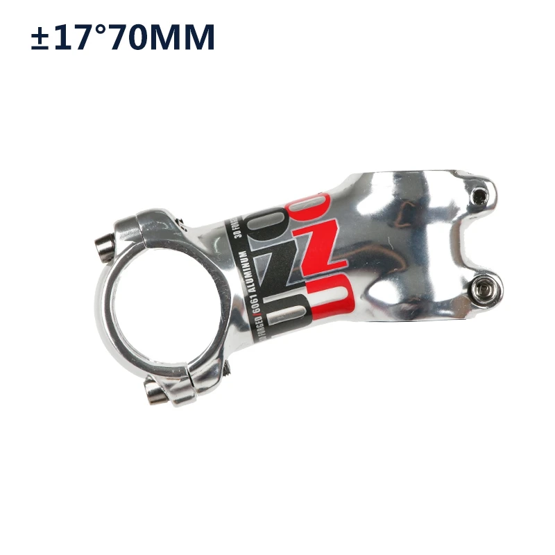 17 Degree 70mm UNO 31,8*28,6 мм сплав дорога горный велосипед ствол руль для велосипеда 7 17 35 градусов полированный серебряный велосипед ствол MTB - Цвет: 17 Degree 70mm