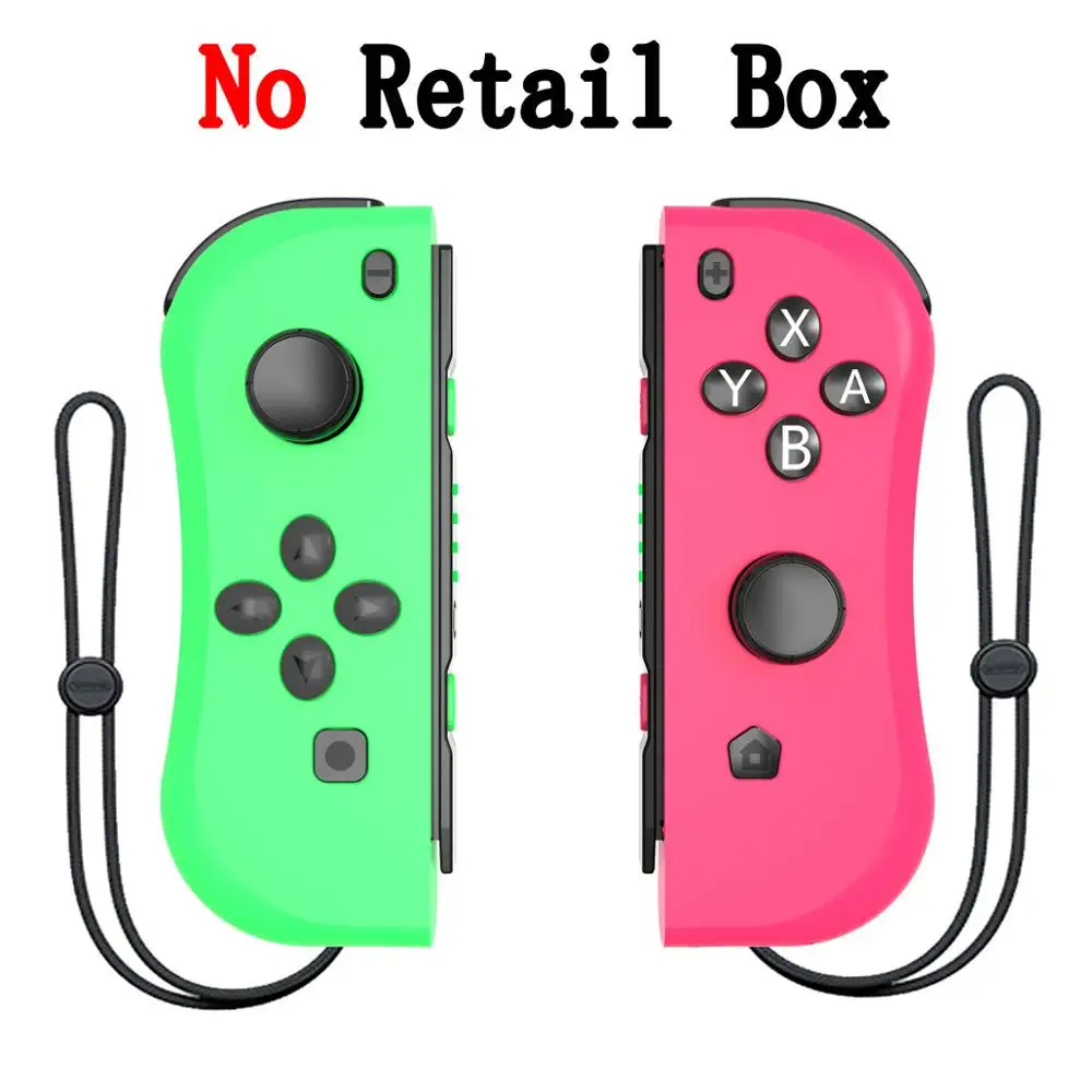 Green Pink No Box Управление Bluetooth Джойстик для Joycon Joy Con геймпад Nitendo nintendo Zend переключатель управление Лер триггер джойстик игровая консольная панель - Цвет: Green Pink No Box