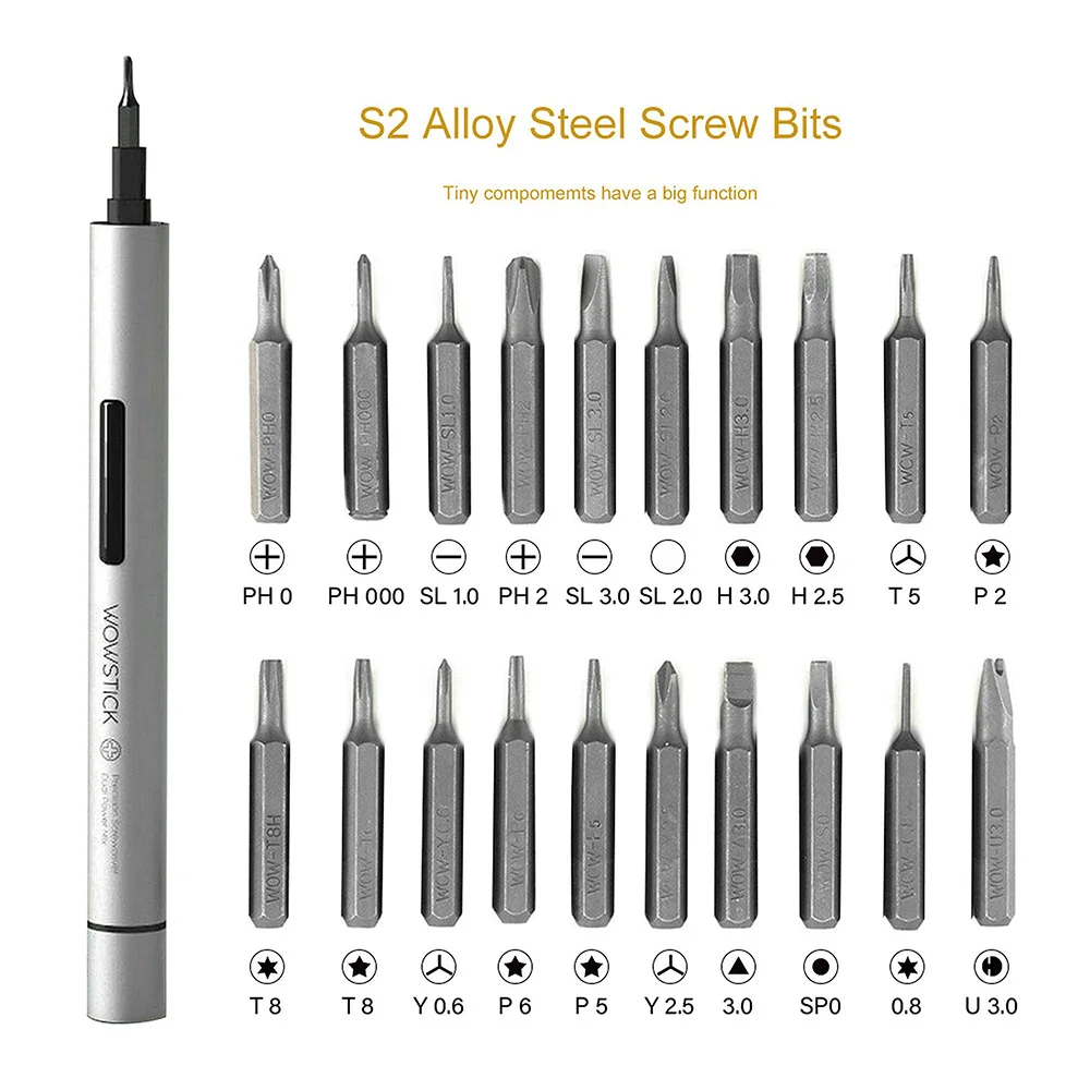 Миниатюрные электрические отвертки Wowstick набор беспроводных прецизионных