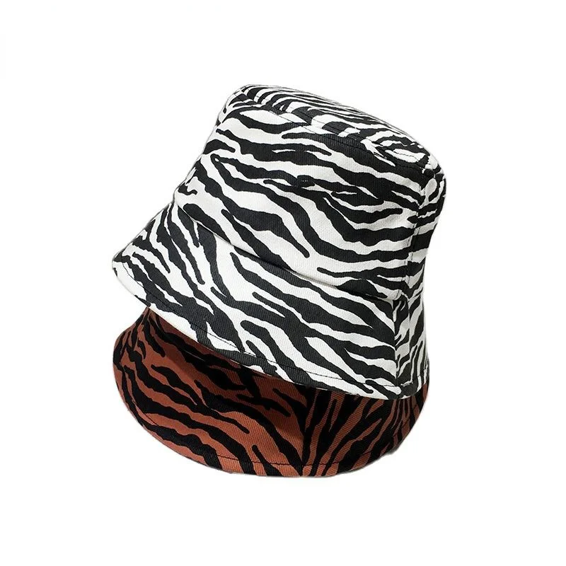 

fashion Zebra-stripe Bucket Hat Unisex Hip Hop Gorros Men Women Summer Panama Cap Beach Sun Fishing Hats Outdoor Cotton Sunhat