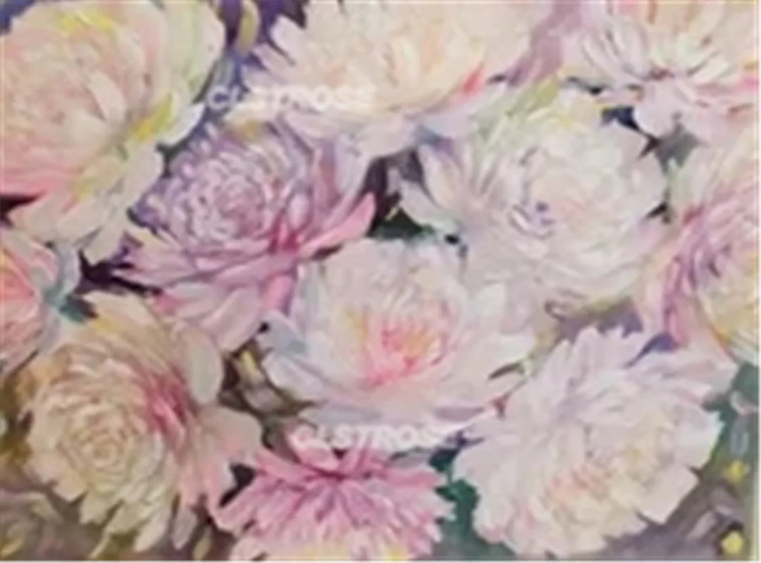 

Flower Diamond Painting Kit Cross Stitch Kit Mosaic Diamond Pink Rose Flower and Iris Full Square Diamond Home Decoration