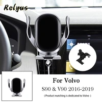 car wireless charger car mobile phone holder air vent mounts gps stand bracket for volvo s90 v90 2016 2017 2018 2019 accessories