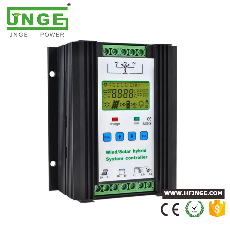 

1000W Wind Solar Hybird Controller Wind Generator 600w+ Solar Power 400w 12/24v auto Intelligent Hybrid Charge Controller by UPS