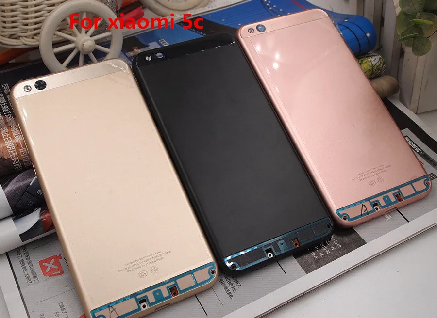 Оригинал для Xiaomi Mi5C MI 5C 5 15 ''крышка аккумулятора Металлическая Задняя крышка